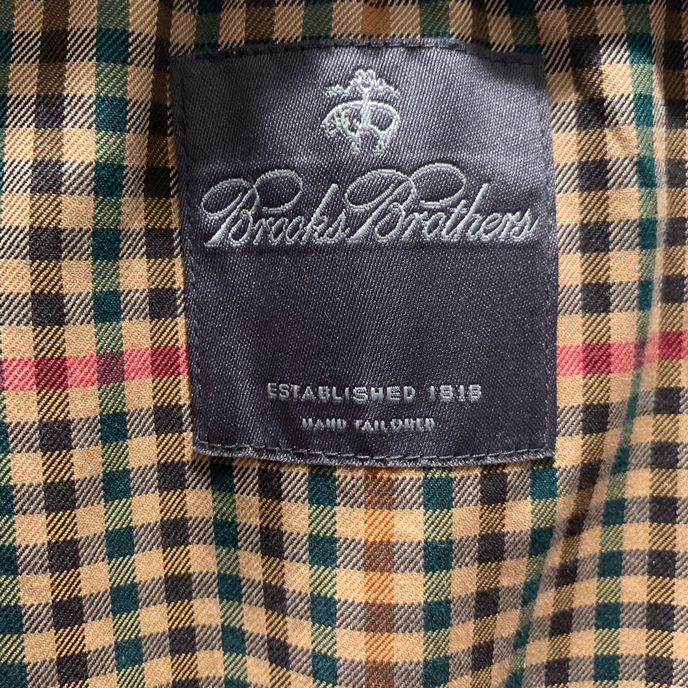 Brooks Brothers khaki trench coat 42L - Picture 6 of 7